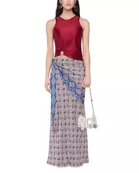 Макси-юбка с узором пейсли Rabanne, мультиколор