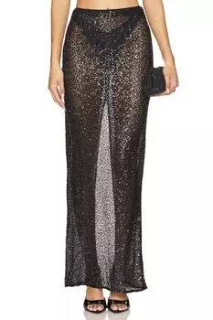 Макси-юбка Shanti Nbd, black