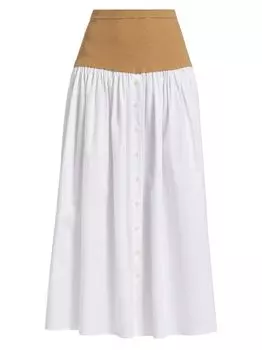 Макси-юбка смешанной техники NAADAM