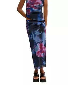 Макси-юбка "Sunset" из сетки Free People, фиолетовый