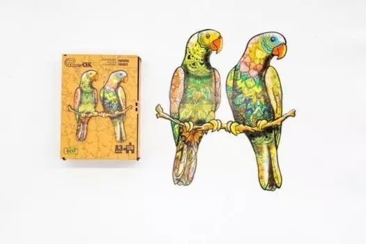 Максик, пазл, Волнистые попугайчики, 120 шт. Maksik