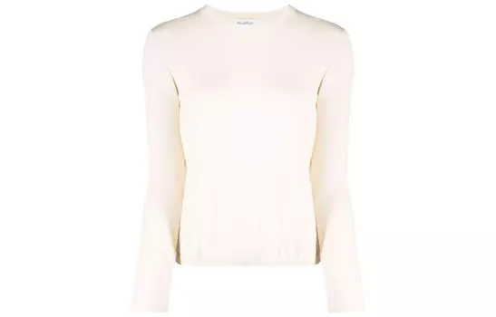 MaxMara Кашемировый свитер женский белые