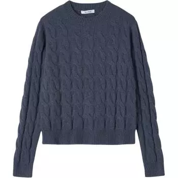 MaxMara Кашемировый свитер женский синего цвета