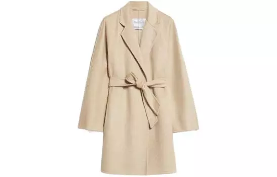 MaxMara Пальто Женское Бежевое