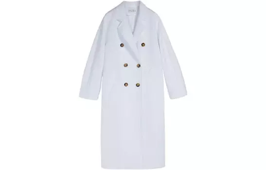MaxMara Пальто женское серии 101801 белого цвета