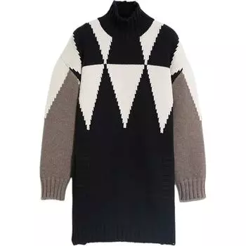 MaxMara Платье с длинными рукавами женское черное