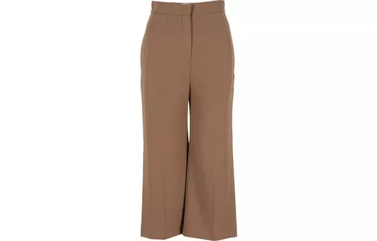 MaxMara Studio Повседневные брюки женские коричневые