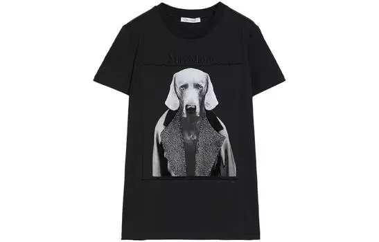 Maxmara Женская футболка, Черный