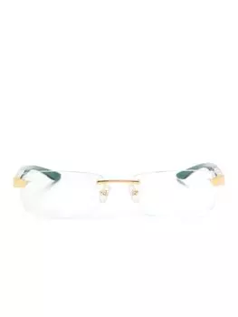 Maybach очки The Artist III в прямоугольной оправе, коричневый