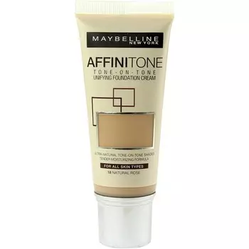 Maybelline Affinitone Unifying Foundation Cream 30 мл 18 натуральная роза, Maybelline New York