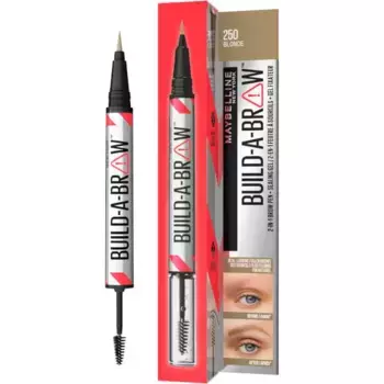 Maybelline build-a-brow 2 простых шага: карандаш и гель для бровей Maybelline New York, цвет blonde