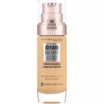 Maybelline Dream Radiant Liquid Hydrating Foundation с гиалуроновой кислотой и коллагеном 48 Sun Beige Maybelline New York