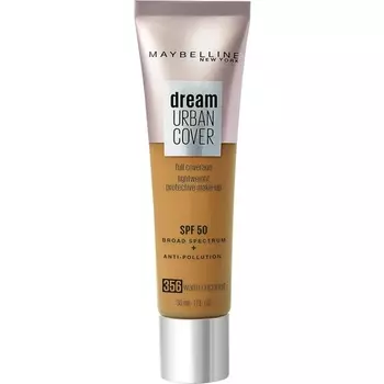 Maybelline Dream Urban Cover All-In-One Защитный макияж SPF 50 356 Теплый кокос Maybelline New York