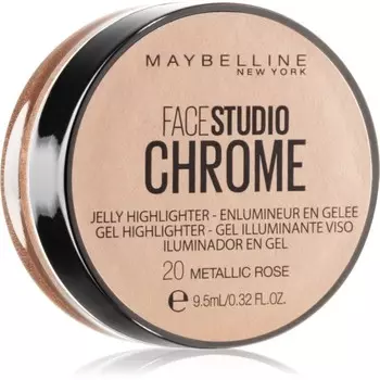 Maybelline Face Studio Chrome Jelly Highlighter Gel Highlighter оттенок 20 Metallic Rose 9,5 мл