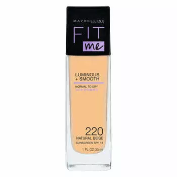 Maybelline Fit Me Luminous + Smooth Foundation 220 Натуральный Бежевый 30мл
