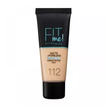 Maybelline fit me матовая + тональная основа для сияния пор Maybelline New York, цвет 112 light beige, 30 мл