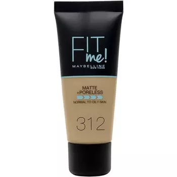 Тональный крем Maybelline New York Fit Me Matte+Poreless, 30 мл, 312