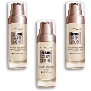 Maybelline New York Dream Satin Liquid Foundation 03 True Ivory 30 мл