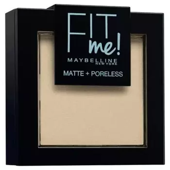 Maybelline New-York Fit Me Матовая компактная пудра без пор 105 оттенков натуральной слоновой кости Maybelline New York
