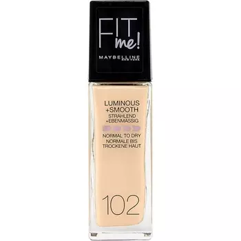 Maybelline New York Fit Me! Тональная основа под макияж с SPF18 102 Fair Ivory 30 мл