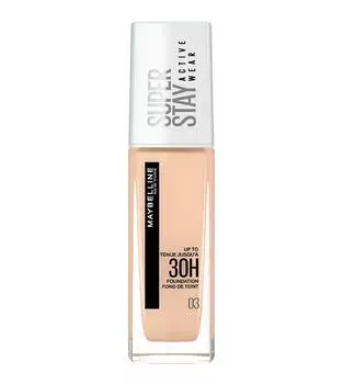 Maybelline Стойкая тональная основа для лица Super Stay Active Wear 30H Foundation 03 True Ivory 30 мл
