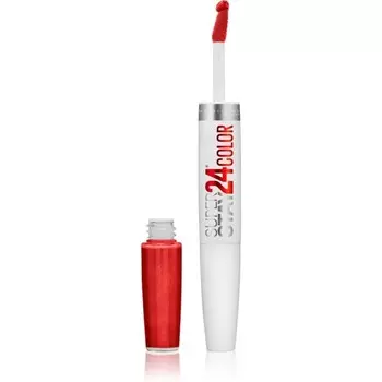 Maybelline, Superstay 24h Color, жидкая губная помада с бальзамом оттенка 510 Red Passion, 5,4 г