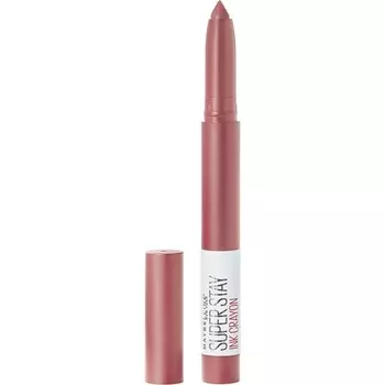 Maybelline Superstay Matte Ink Crayon Стойкая телесная губная помада с прецизионным аппликатором 15 Lead The Way 1 шт., Maybelline New York