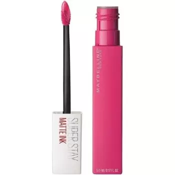 Maybelline Superstay Matte Ink Стойкая жидкая розовая губная помада, стойкая до 12 часов, не высыхающая, 5 мл Maybelline New York