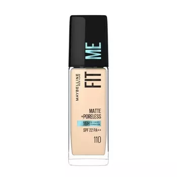 Maybelline Тональный крем Fit Me Matte And Poreless 110 Porcelain, Porcelain