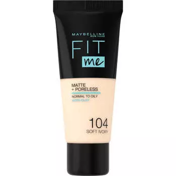 Maybelline Тональный крем Fit Me Matte & Poreless Foundation 104 Мягкая слоновая кость 30 мл