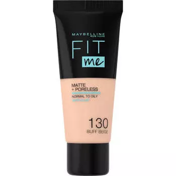 Maybelline Тональный крем Fit Me Matte &amp; Poreless Foundation 130 Buff Beige 30 мл