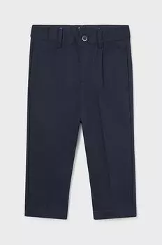 Mayoral Брюки из смесового льна детские, военно-морской