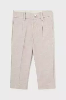 Mayoral Брюки из смесового льна детские, серый