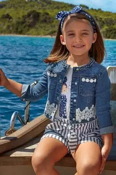 Mayoral Детская джинсовая куртка, синий