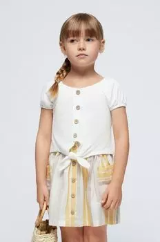 Mayoral Детская футболка, бежевый