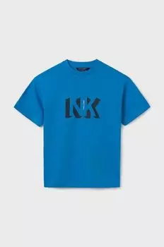 Mayoral Детская хлопковая футболка, синий