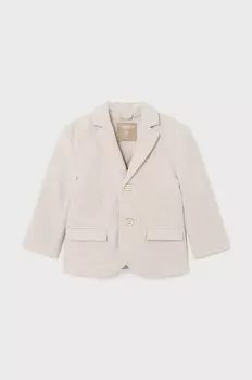 Mayoral Детская куртка из смесового льна, бежевый