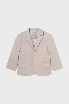 Mayoral Детская куртка из смесового льна, серый