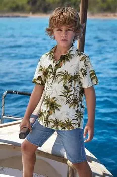 Mayoral Детские джинсовые шорты, мягкий деним, синий