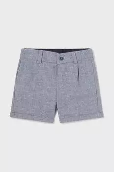 Mayoral Детские шорты из смесового льна, синий