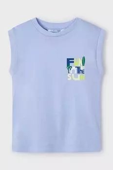 Mayoral Детский хлопковый топ, синий