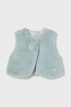 Mayoral детский хлопковый жилет, бирюзовый