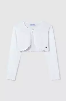 Mayoral Детский кардиган, белый