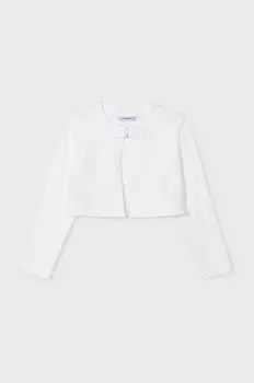 Mayoral Детский кардиган, белый