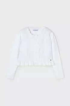 Mayoral Детский кардиган, белый