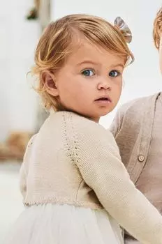 Mayoral Детский кардиган, бежевый