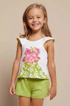 Mayoral Детский комплект из хлопка, зеленый