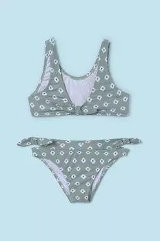 Mayoral Детский купальник-двойка, зеленый