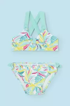 Mayoral Детский купальник из двух частей, бирюзовый