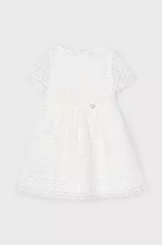 Mayoral Детское платье, бежевый